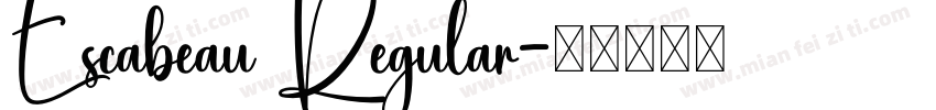 Escabeau Regular字体转换